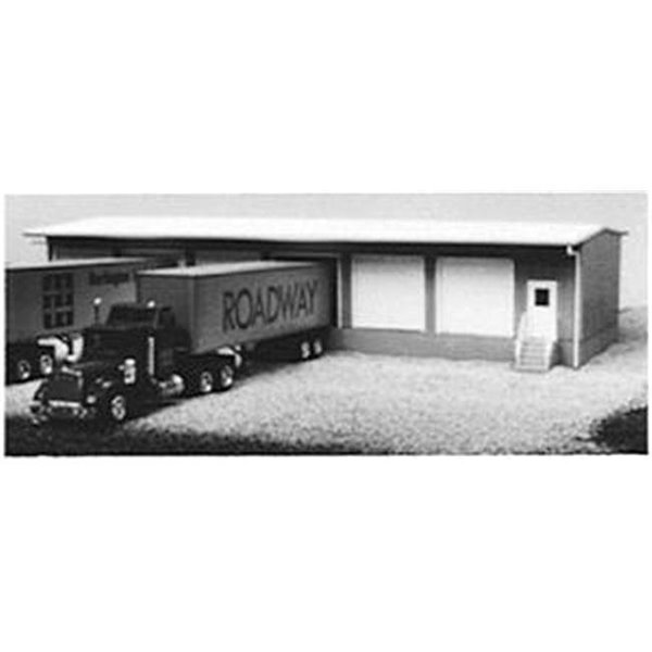 Pikestuff Pikestuff PKS5001 HO Scale Motor Freight Terminal Kit - White & Blue PKS5001